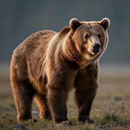red grizzly bear