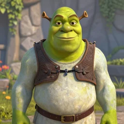 Shrek but he looks like a nerd, hyperdetailed, artstation, cgsociety, 8k