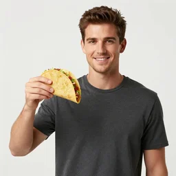 trevor phillips holding a taco