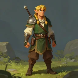 artwork of an halfling bard in the style of everquest 1 9 9 9