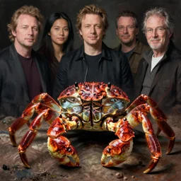 zoological portrait of a human crab by kuldar leement and ruan jia and brad rigney and micha karcz and brad rigney