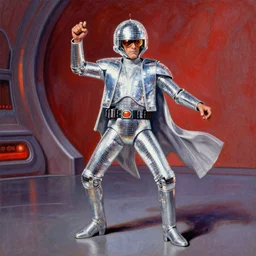 star wars disco dancing painting by ralph mcquarrie