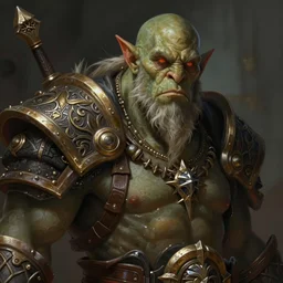 portrait of a moria orc, deep focus, intricate, highly detailed, digital painting, artstation, concept art, jrr tolkien, matte, sharp focus, illustration, d & d, fantasy, hearthstone, art by artgerm and greg rutkowski and alphonse mucha n - 4