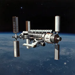 space station full of stars, cassette futurism, existential horror, atmospheric haze, film. illustration by edward hopper, norman rockwell. film still, 1 6 mm cinematography