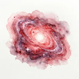 galactic. red ink. beautiful sketch.