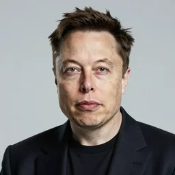 wpap portrait of elon musk