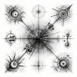 complex sketch concept art indie rock album cover