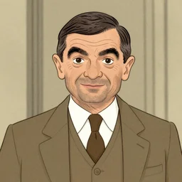 portrait of mr. bean as albus dumbledore by becky cloonan