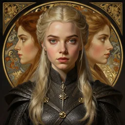 symmetry!! portrait of anya stark, game of thrones, dnd, intricate, elegant, highly detailed, digital painting, artstation, concept art, smooth, sharp focus, illustration, art by artgerm and greg rutkowski and alphonse mucha
