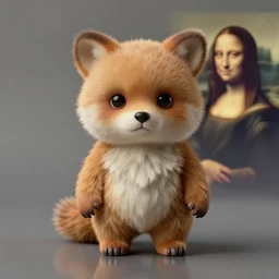 cute fur animal as a plastic doll, artdoll, portrait by greg hildebrandt, studio lighting, muted colors, by terry richardson, by leonardo davinci, by beeple, ultrarelistic, extreme detail, reflections, trending on artstation, 8 k