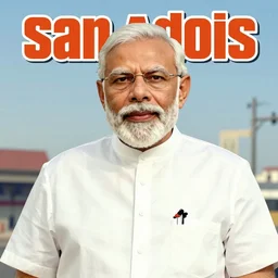 Narendra Modi on the cover of GTA San Andreas