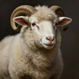 female anthropomorphic sheep, realistic portrait, highly detailed, digital painting, artstation, concept art, smooth, sharp focus, illustration, cinematic lighting, art by artgerm and greg rutkowski and alphonse mucha and boris vallejo and frank frazetta