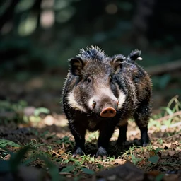 a photo of a hitmonlee boar in its natural habitat, kodak ektachrome e 1 0 0 photography