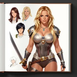 Britney Spears  in a  blade and soul  spinoff artbook  rendered by the artist Taran Fiddler,  Joe Madureira,Nadezhda Tikhomirova, Jiyun Chae,   Lê Long, trending on Artstation by Hyung tae Kim, artbook, Stanley Artgerm Lau, WLOP, Rossdraws , James Gurney