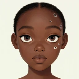 eyes!! a black girl with many eyes!, surreal art by colin christian and junji ito and anton semenov and mc escher and chet zar in a surreal portrait style, trypophobia! eyes, eyes everywhere, symmetry, eyes!, homicidal eyes, optical illusion, delicate and intricate, highly detailed, infinite intricacy, neon line art