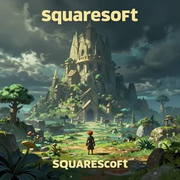 squaresoft pre - rendered concept art of the wind waker