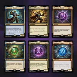 3 new HD  custom cards template  by Magic gathering, Artifact, hearthstone, tabletop, icons, status icons, card, GUI, TCG, ArtStation, CGSociety,