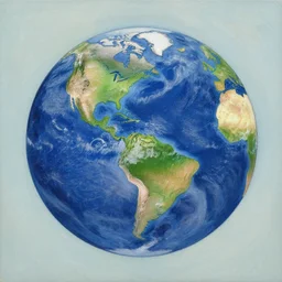 a beautiful painting of the earth, trending on artstation