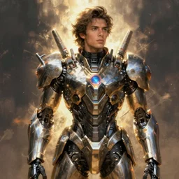 a sci fi mecha armor portrait, art by juan pablo roldan, artstation, cgsociety, behance, pinterest, instragram