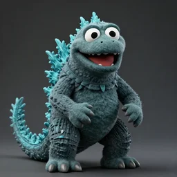 godzilla as a muppet