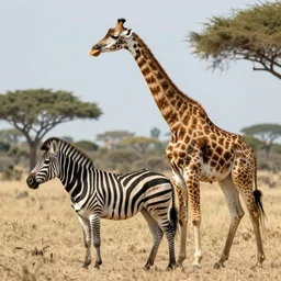 high definition hd photography of a zebra crossed with a giraffe.