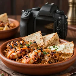 close - up focused dslr photograph of an peruvian dinner, 8 k, high detail, volumetric lighting, hyperrealism, aesthetically pleasing, studio lighting, trending