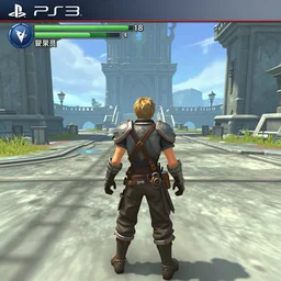 Combat in a first-person fantasy RPG, PS3 game, 3DCG, with GUI, designed by Tadanori Yokoo!!!!!