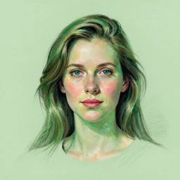a portrait of ( angela white ), pastel green, art by lois van baarle and loish and ross tran and rossdraws and sam yang and samdoesarts and artgerm and saruei and disney and wlop, digital art, highly detailed, intricate, sharp focus, trending on artstation hq, deviantart, unreal engine 5, 4 k uhd image