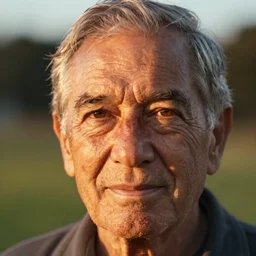 a beautiful portrait photo of an old man, beautiful detailed eyes, golden hour in pismo California, outdoors, professional award winning portrait photography, Zeiss 150mm f/ 2.8 Hasselblad