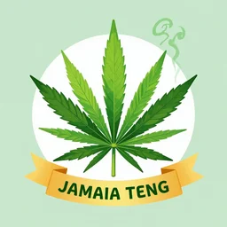 Jamaican Marijuana profile picture by Sachin Teng, symetrical, Vector ,  Leaf Green, Green smoke, Impressive, Award Winning, Warm, Good Vibes, Positive, geometric shapes, energetic, intricate background, graffiti, street art:2 by Sachin Teng:4