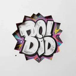 3 d graffiti sculpture, papercraft, popping out of the frame by digitaldoes