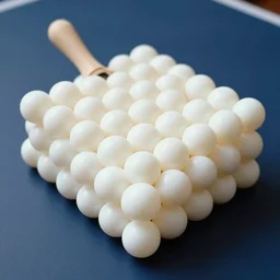 realistic object photo of ping pong balls sculpture, readymade, dadaism, fluxus, 1 9 9 0, life magazine photo