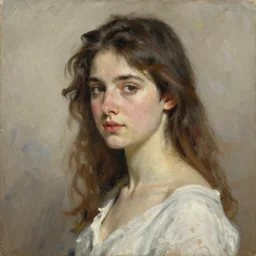 a beautiful painting of an attractive woman by edward robert hughes, artstation, highly intricate