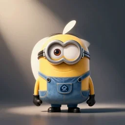 minion themed apple logo