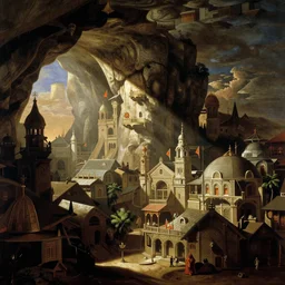 an underground filipino city, by canaletto