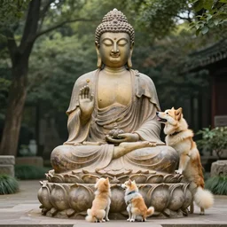 buddah as a dog