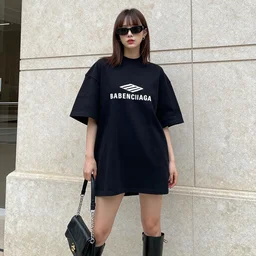 a girl dressed in balenciaga style