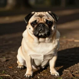 a Tardigrade Pug Hybrid, A tardigrade that looks like a pug, afternoon hangout, good times photograph, candid