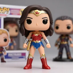 fashion model full body character gal gadot face as wonder woman by yoji shinkawa action figure funko pop, nendoroid, octane render, cgsociety,, anime, disney, pixar, 8 k, hd, dof, volumetric lighting cute, by sandra chevrier by alex ross