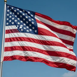 surreal american flag illustration