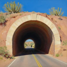 queen creek tunnel arizona painting by thomas cole