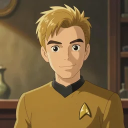 cute star trek officer gus fring, natural lighting, path traced, highly detailed, high quality, digital painting, by don bluth and ross tran and studio ghibli and alphonse mucha, artgerm