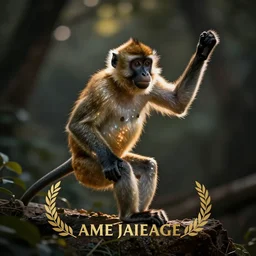 Disco dance macaque