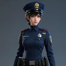 biohazard portrait of aloy, futuristic hong kong police uniform girl anime digital art, au naturel, hyper detailed, digital art, trending in artstation, cinematic lighting, studio quality, smooth render, unreal engine 5 rendered, octane rendered, art style by klimt and nixeu and ian sprigger and wlop and krenz cushart