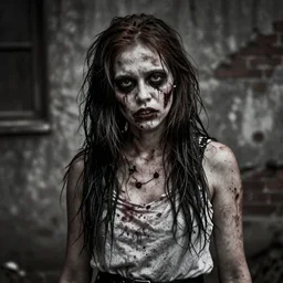 Zombie girl in the style of Peter Driben