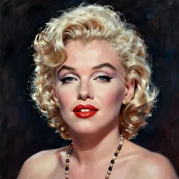 marilyn monroe portrait. art by renoir.