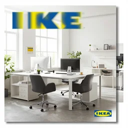IKEA catalogue photo of an office, by Beksinski