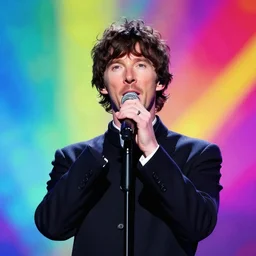 benedict cumberbatch with curly black hair sings in beatles, art, bright, colorful, fantastic lighting, amazing details, 4 k uhd, illustration by hayao miyazaki and makoto shinkai and ilya kuvshinov, artstation, pixiv,