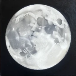 man in the moon painting by carol heyer