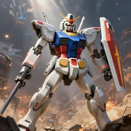 Professional Photography, Tremendous battle scenes. Gundam took the fight to God.
